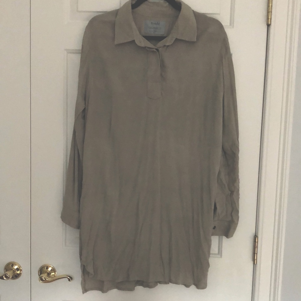 Small Grey Tonlé tunic with pockets